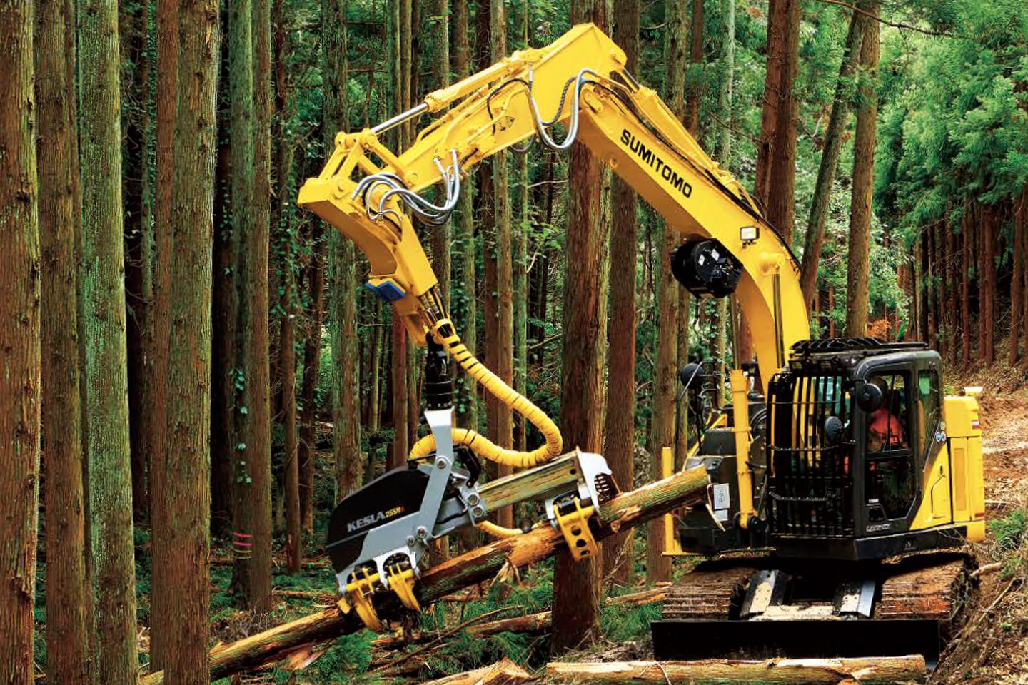 KESLAハーベスタ/木材グラップル＜SH135X＞ | 住友建機株式会社