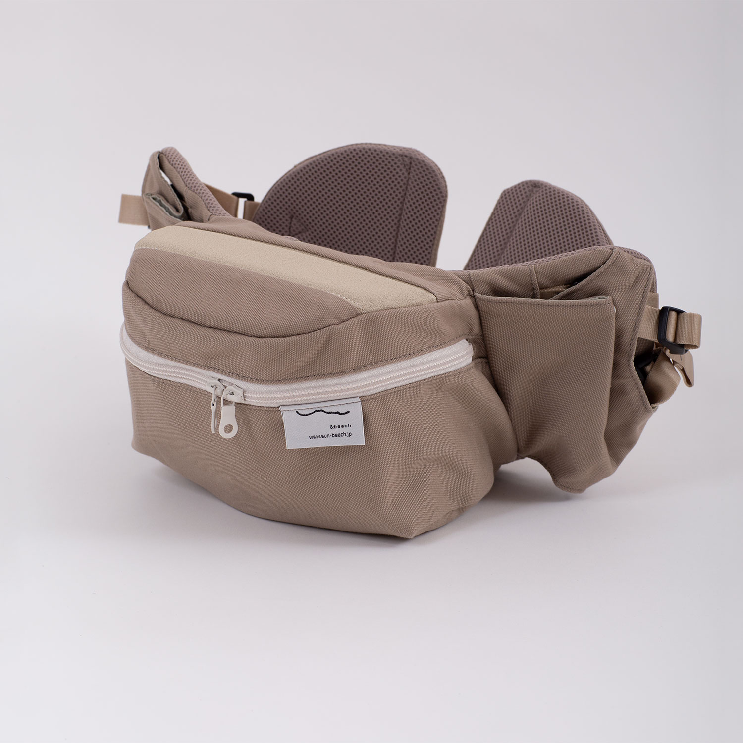LatteBeige|おしゃれで機能的な抱っこ紐・おんぶ紐[sun&beach]