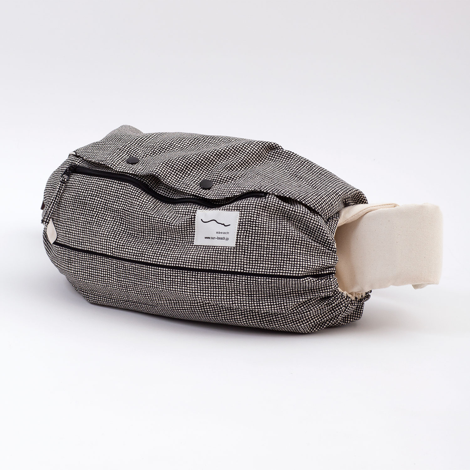 抱っこひも用・収納カバー（ポケット付＆リバーシブル）[sun&beach]