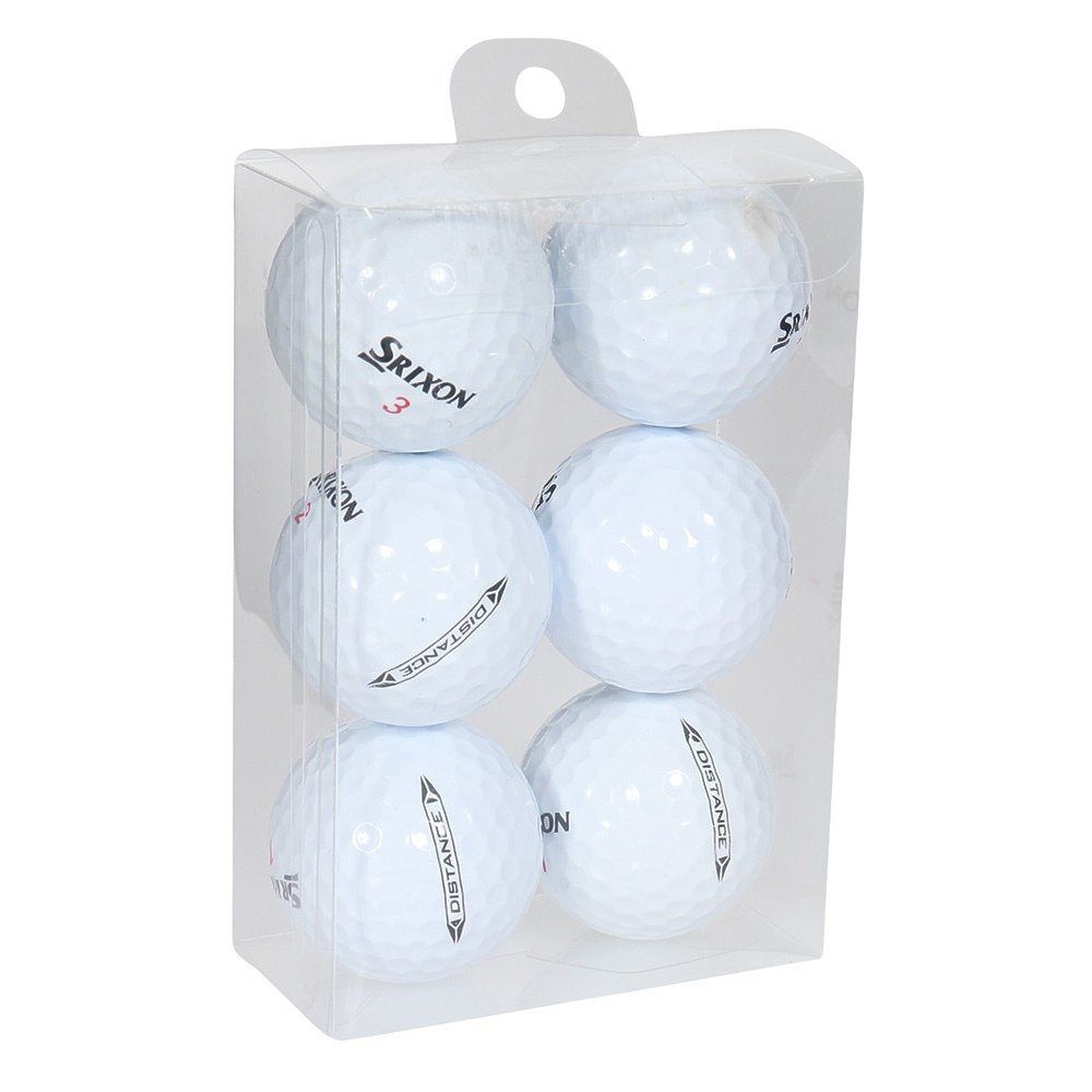 トウホウゴルフ（TOHOGOLF）（メンズ）カラーボール ロスト 6個入り WHT