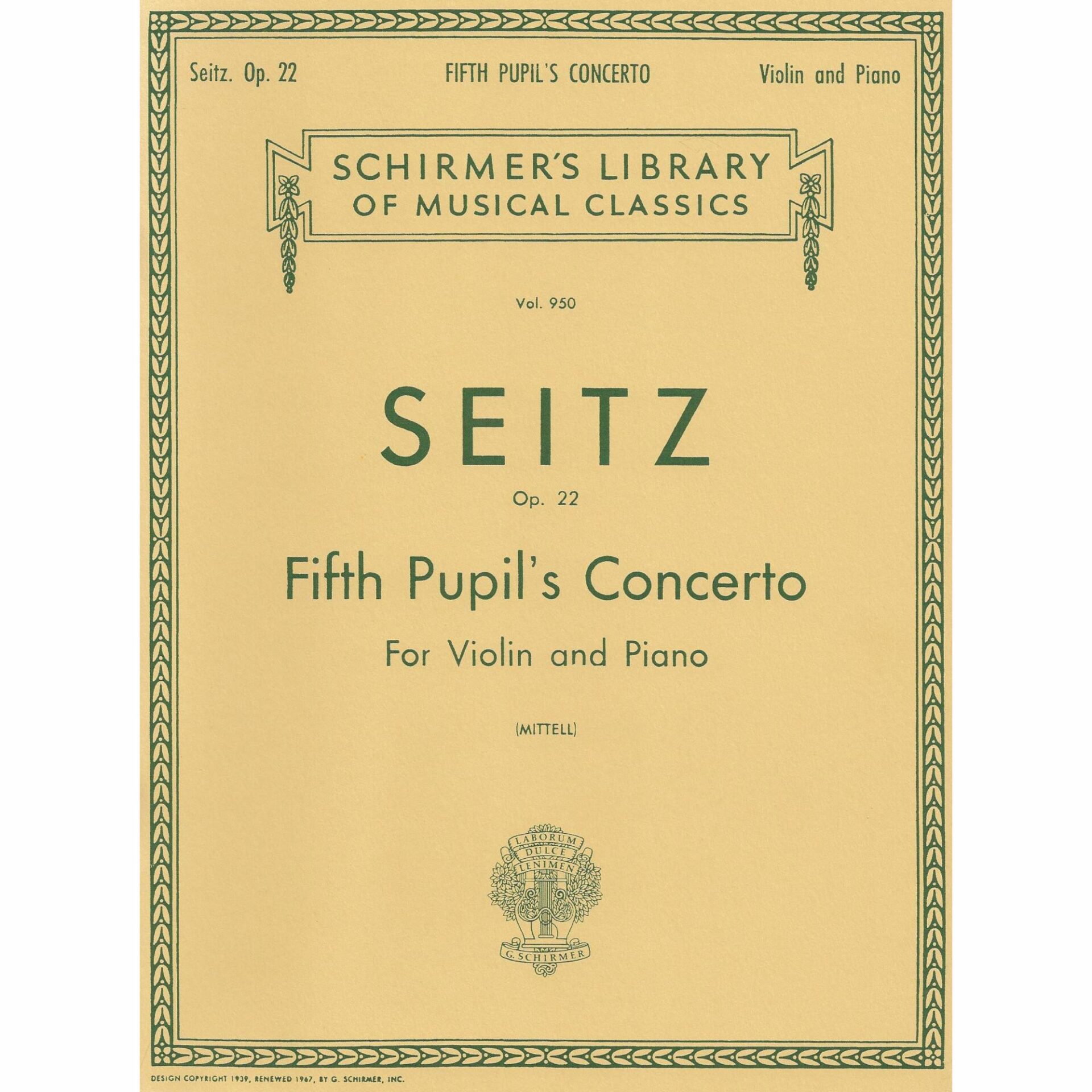 Seitz - Fifth Pupil's Concerto for Violin and Piano - Southwest