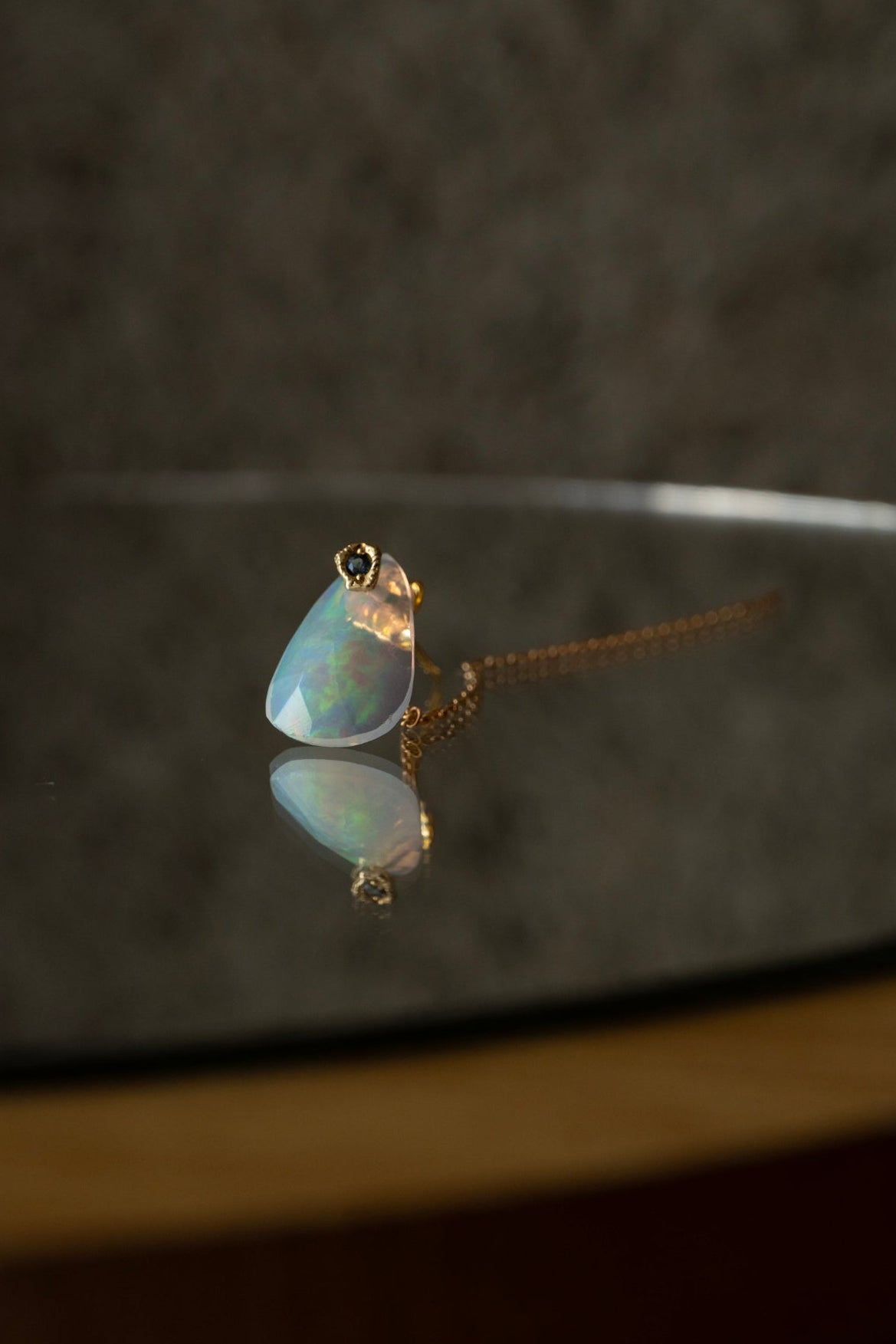 MONAKA jewellery モナカジュエリー flat Opal Pierce オパールピアス K18