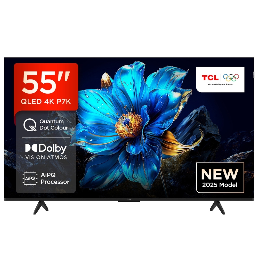 TCL 55P7K 55” QLED, Direct LED TV, 4K HDR TV, Smart Google TV