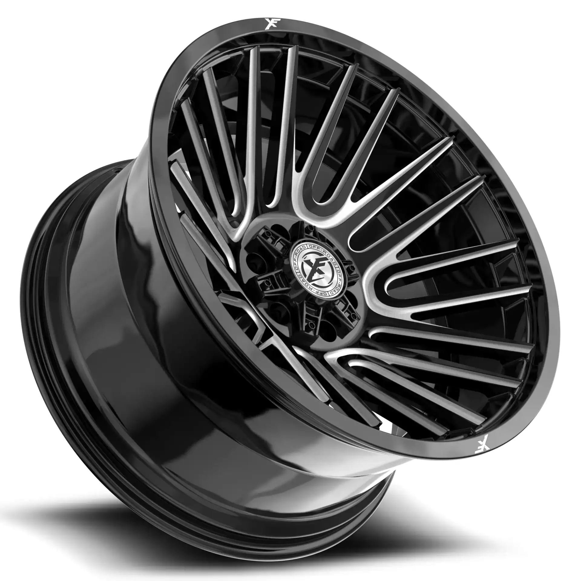 XF Offroad XF-234 Gloss Black / Milled - PowerHouse Wheels & Tires