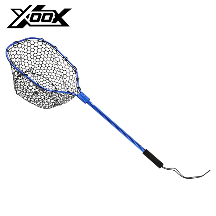 XOOX ラバーランディングネット M ブルー - 釣具のポイント 【公式