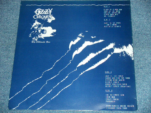 洋楽 OZZY OZBOURNE / THE ULTIMATE SIN TOUR LP Amazon.co.jp: The
