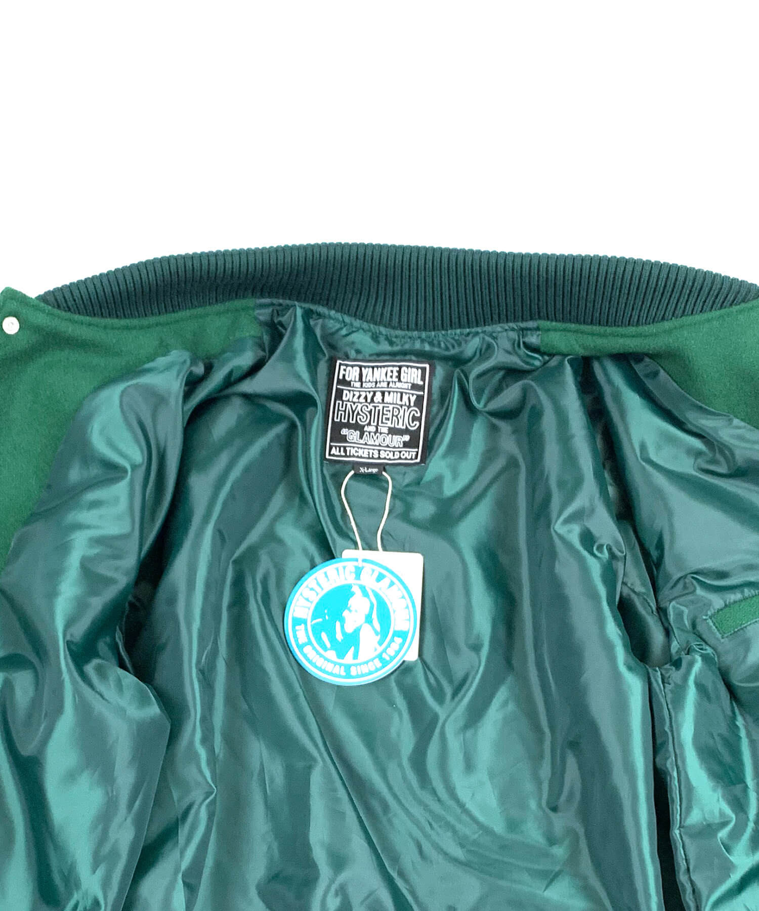 HYSTERIC GLAMOUR SEE NO EVIL刺繍 ヴァーシティジャケット