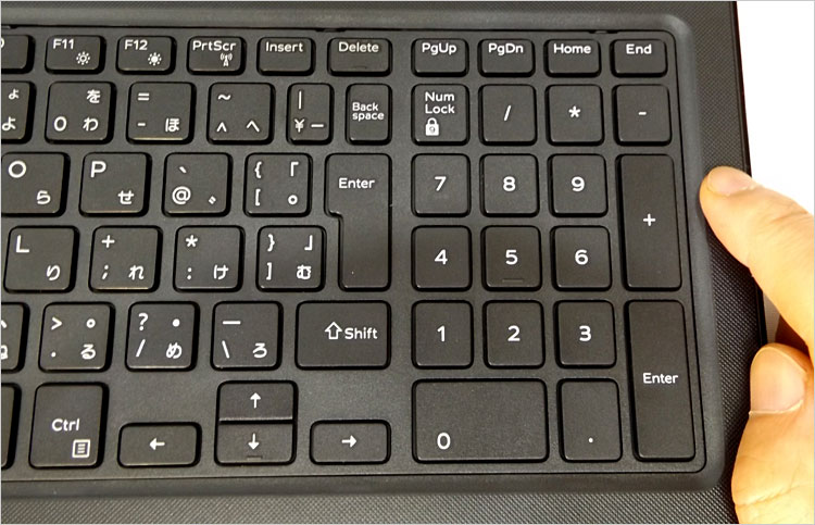 Inspiron 15 3000（AMD）こと、Inspiron3565のキーボード