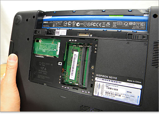 購入レビュー、Inspiron 15R（N5110）の背面詳細レビュー