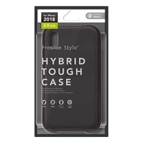 iPhone XS Max用 ハイブリッドタフケース マットブラック｜株式会社PGA