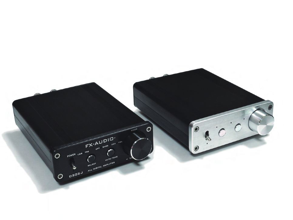 FX-AUDIO-、3系統のデジタル入力対応プリメインアンプ「D302J