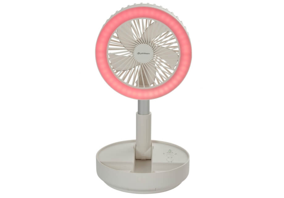 折り畳み式コードレス扇風機｜ファイテン 健光浴ファン｜製品情報