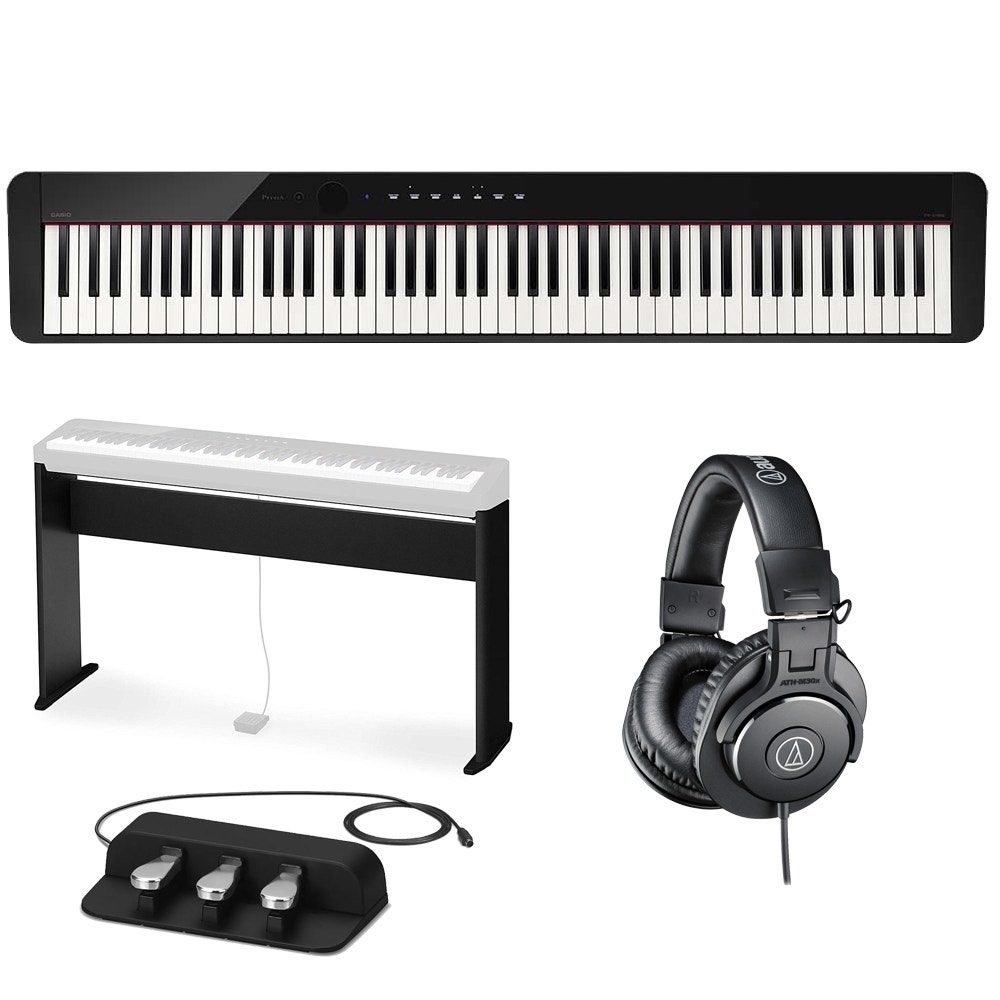 CASIO カシオ電子ピアノPX-Sシリーズ対応スタンド CS-68PBK 黒 CS