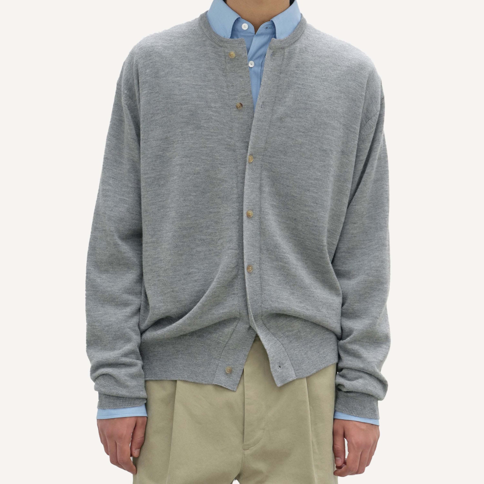 AURALEE HARD TWIST CASHMERE CARDIGAN – PLAIN GOODS