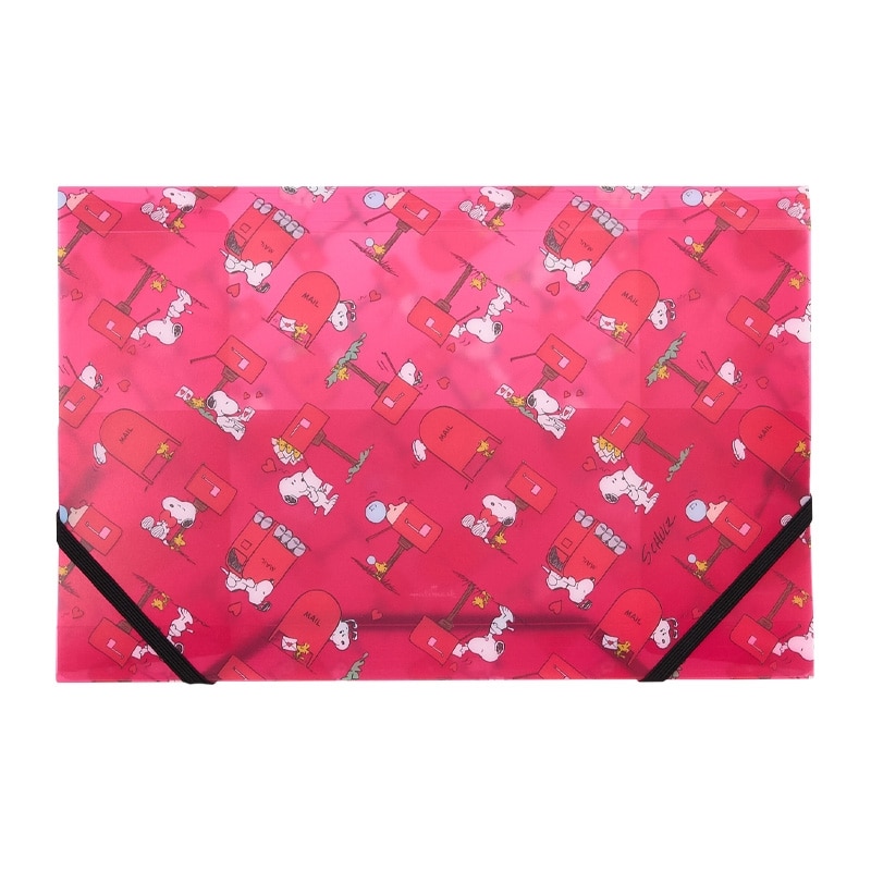 スヌーピー PEANUTS クリアフォルダ Happiness is Red(クリアフォルダ