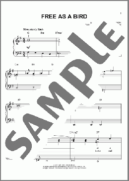 ピアノ楽譜】Free As A Bird / The Beatles(ソロ)