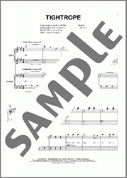 楽譜一覧】Tightrope (from The Greatest Showman) - ヤマハ「ぷりんと