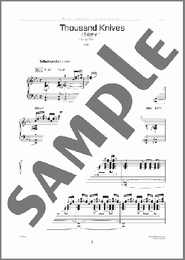 ピアノ楽譜】Thousand Knives(千のナイフ) / 坂本 龍一(ソロ 初～中級)