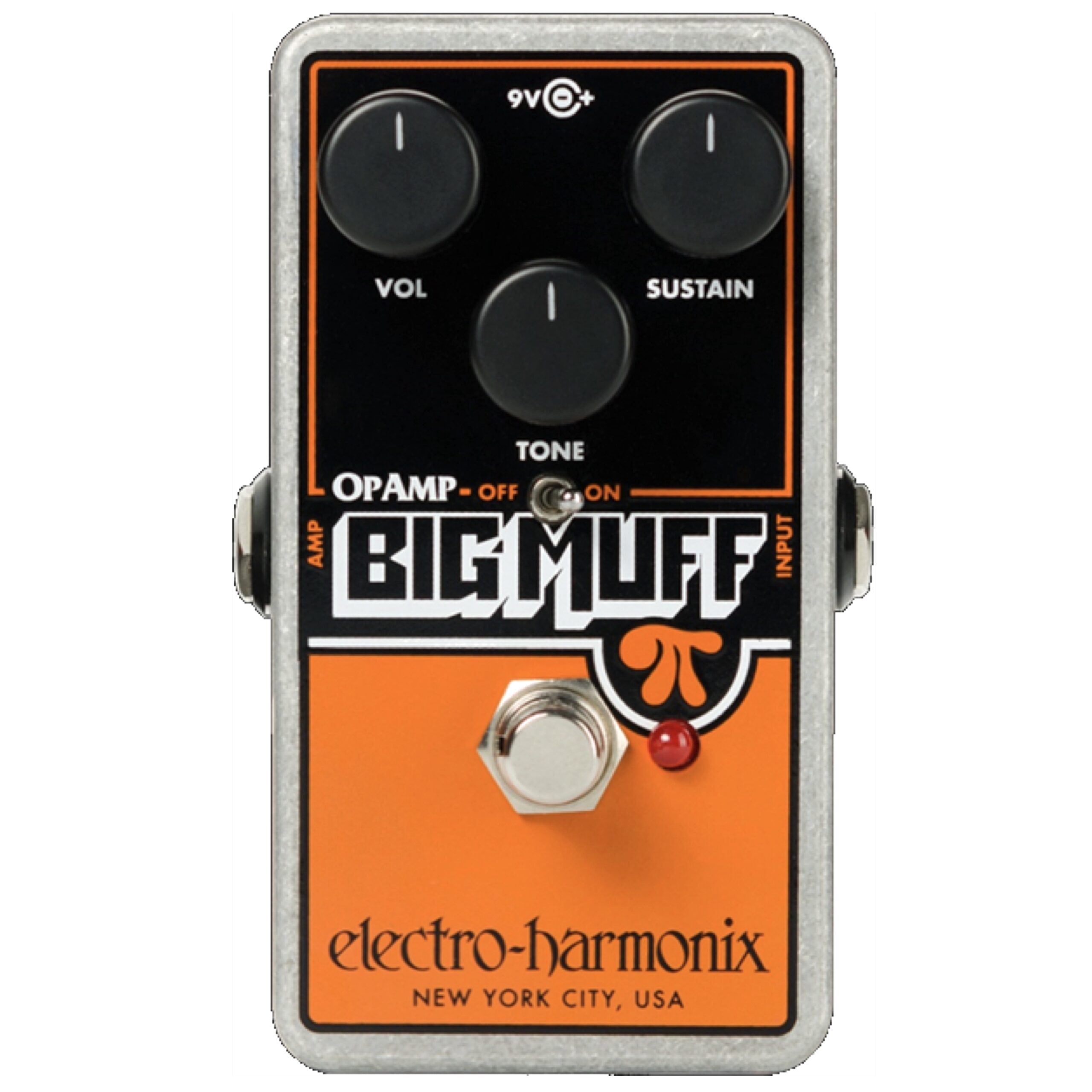 Electro-Harmonix Op Amp Big Muff Pi Fuzz, Distortion, Sustainer