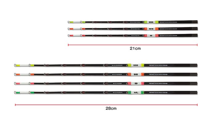 攻棚ワカサギ扁平カーボン穂先 |