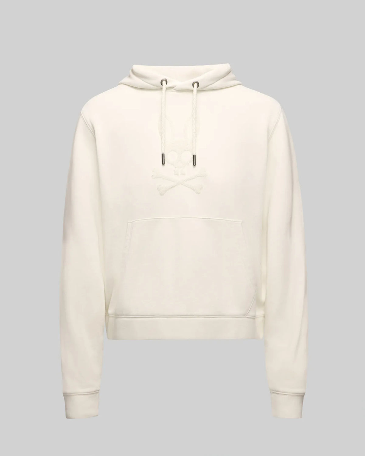 Women's Roux Sequin French Terry Hoodie in White | Psycho Bunny