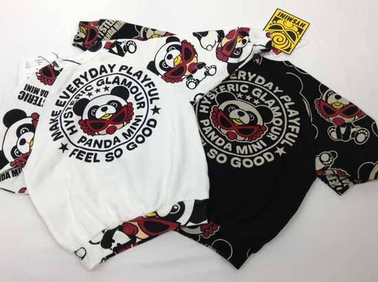 ヒステリックミニ（HYSTERIC MINI） パンダミニちゃん＆ロゴ柄ドルマン