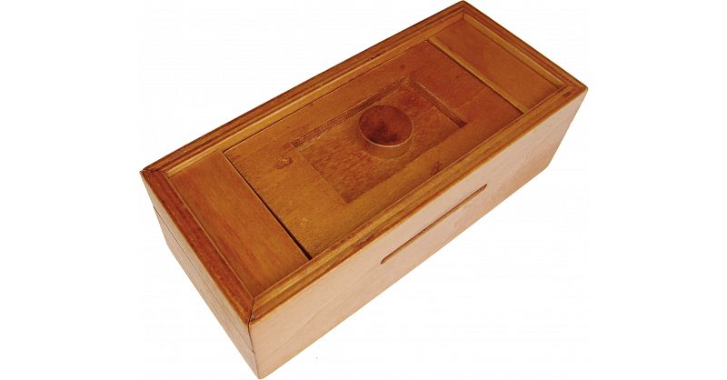 Secret Opening Box - Button Bank | Wooden Puzzle Boxes | Puzzle