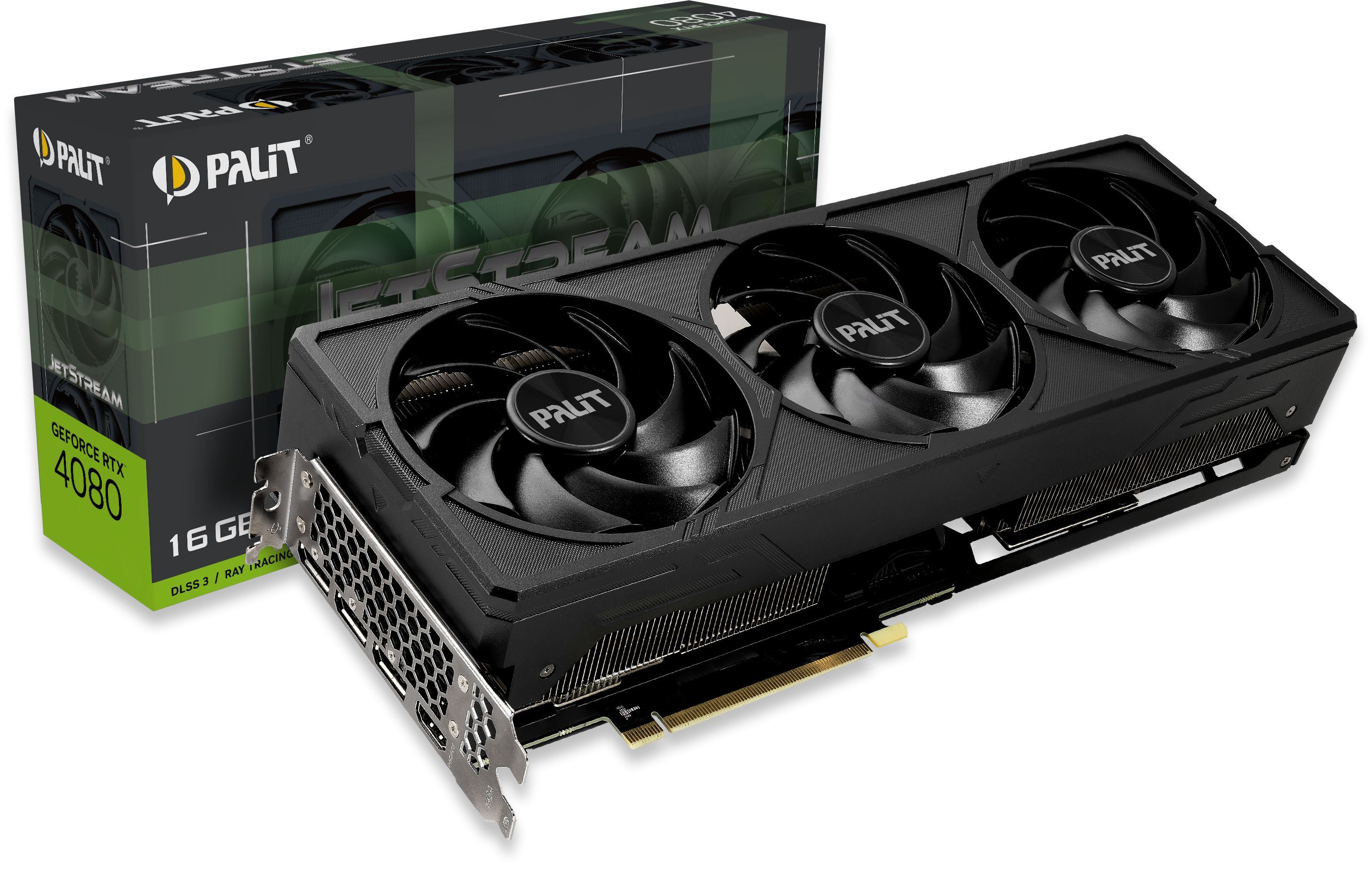 GeForce RTX 4080 JetStream 16GB GDDR6X Semi-Fanless Graphics Card