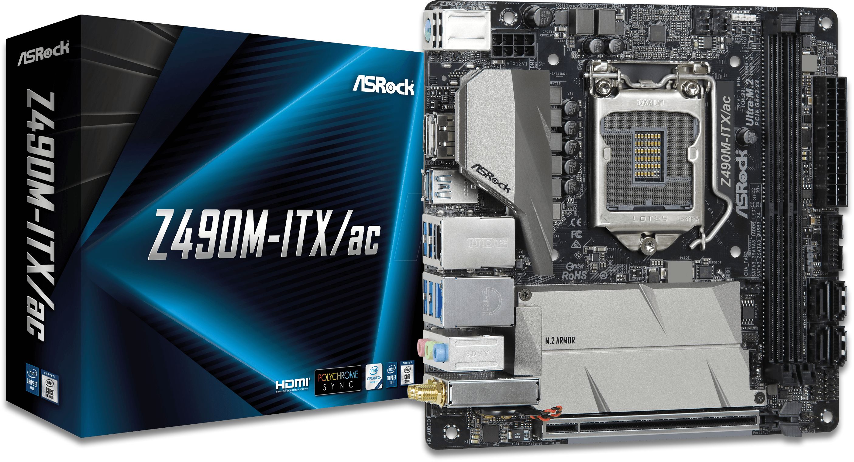 Z490M-ITX/ac LGA1200 Mini-ITX Motherboard