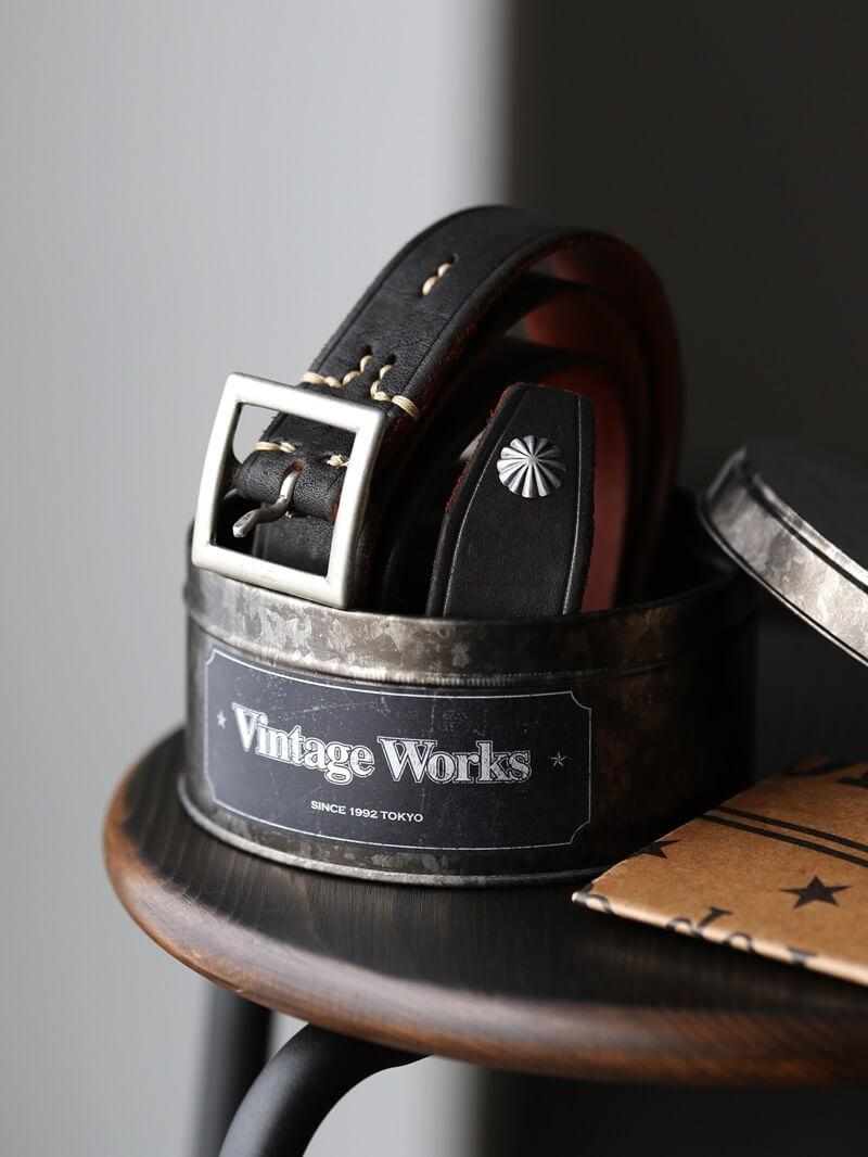 Vintage Works ヴィンテージワークス Leather belt 7Hole レザーベルト