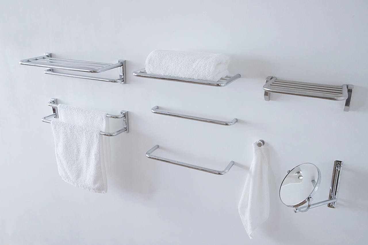 ホテル金物 タオル掛け W400 浅型 | KB-AC021-01-G141 | 洗面