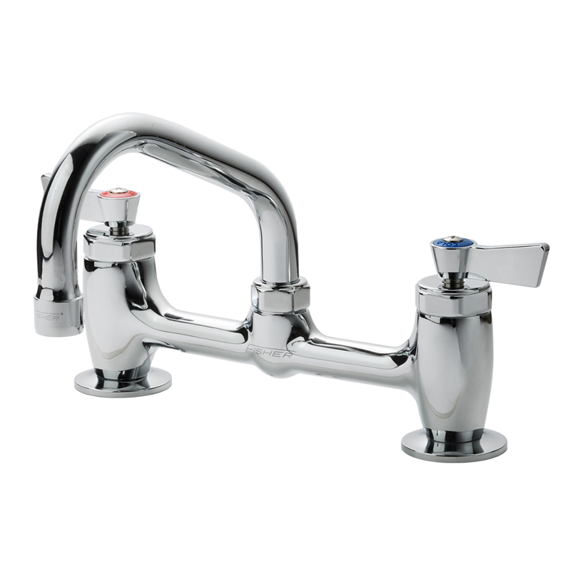 ワーカーズ水栓 台付けツインレバー混合栓 L150 | KB-TP009-02a-G141