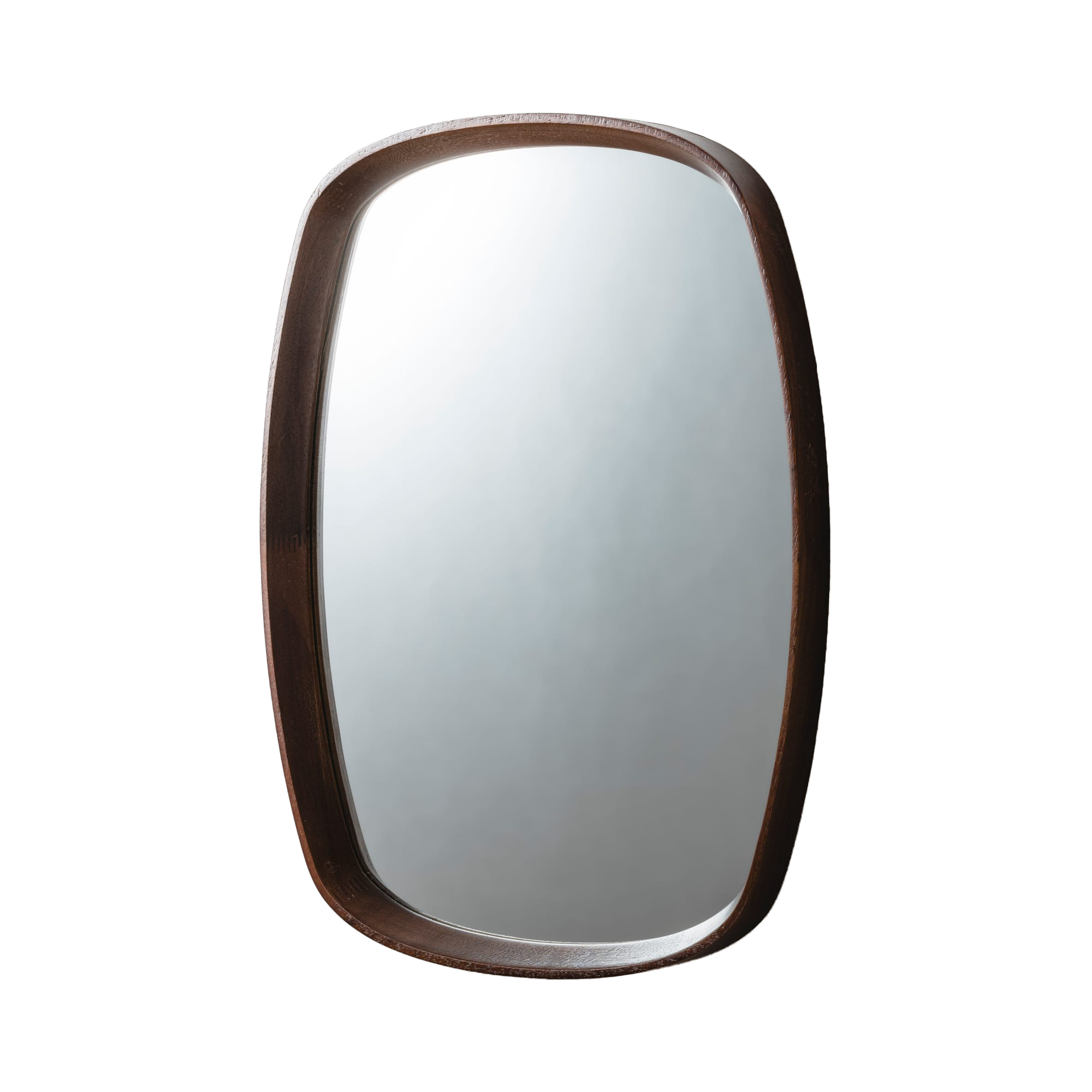 木製ラウンドミラー スクエア 600 | KB-AC019-03-G141 | ミラー | 洗面