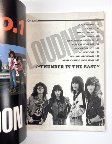 ラウドネス バンドスコア LOUDNESS THUNDER IN THE EAST | 音楽資料