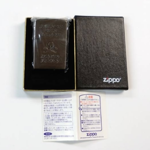 BLANKEY JET CITY ZIPPO 未使用 スカル柄 不良の森の英詞を刻印 | 音楽