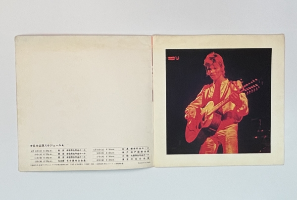 デヴィッド・ボウイ 初来日公演 1973年ツアーパンフレット | 音楽資料