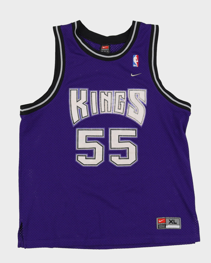 00s Nike Jason Williams #55 Sacramento Kings Purple 'White