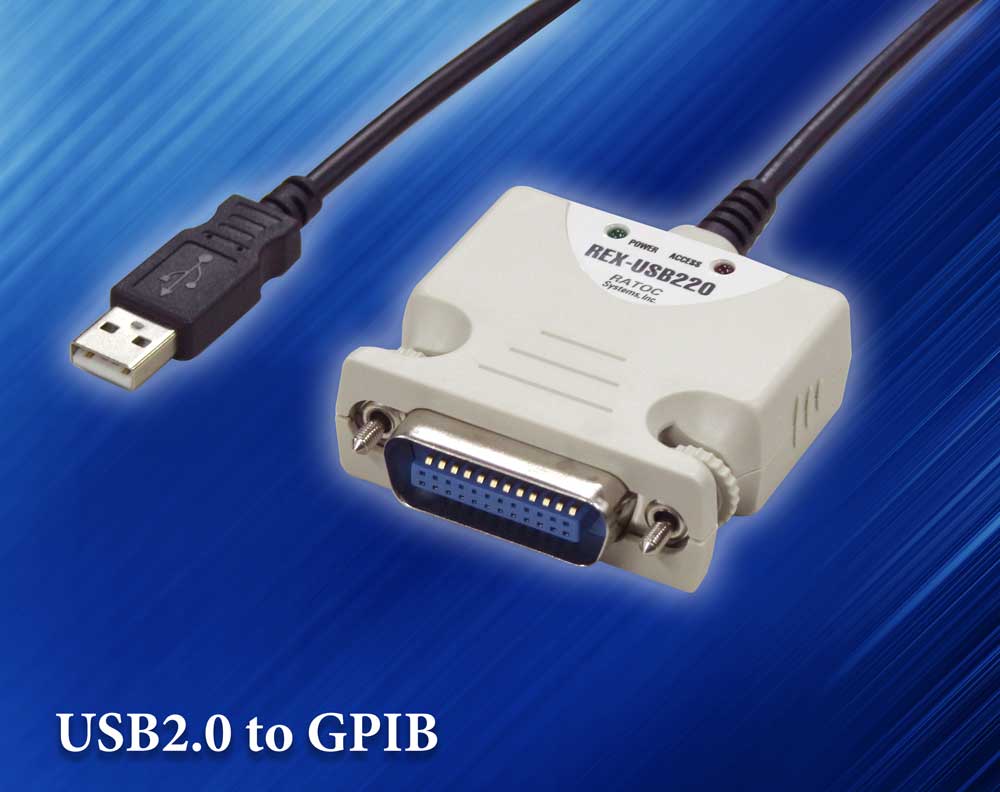GPIB機器をUSBに変換！USB2.0 to GPIB コンバータ REX-USB220[RATOC]