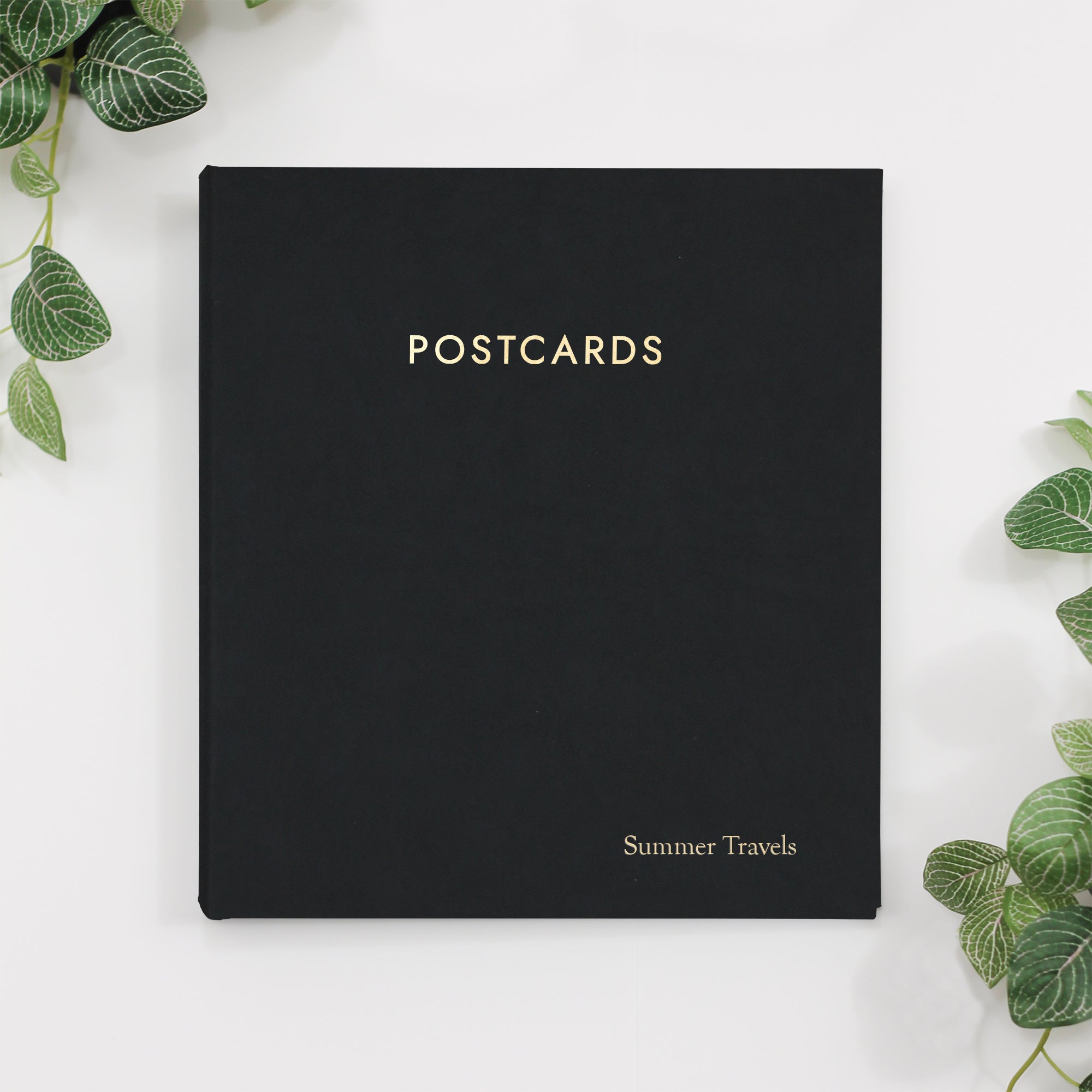 Large Postcard Album | Cover: Black Vegan Leather | Available