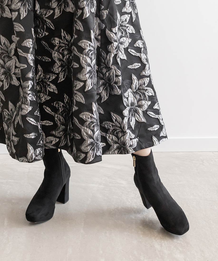 ストレッチ チャンキーヒールショートブーツRANDA公式サイト