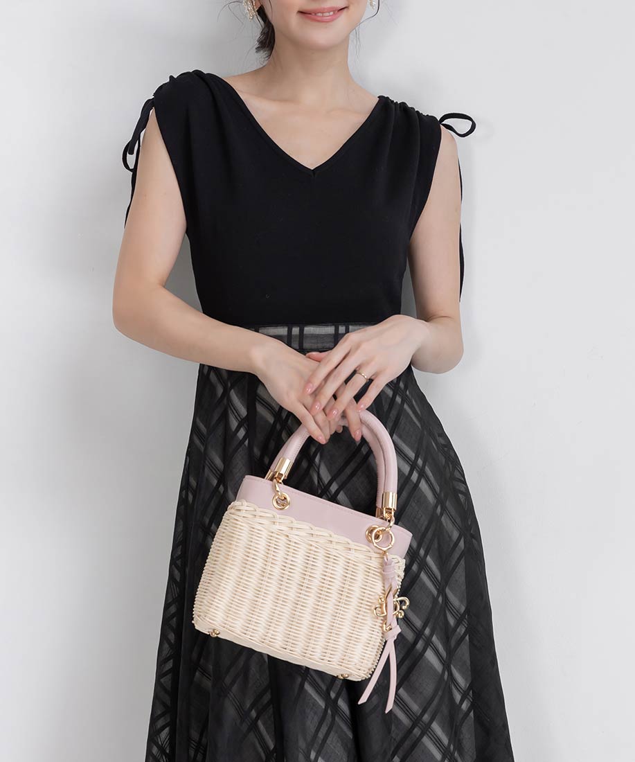 2WAY ラタンスクエアハンドバッグRANDA公式サイト