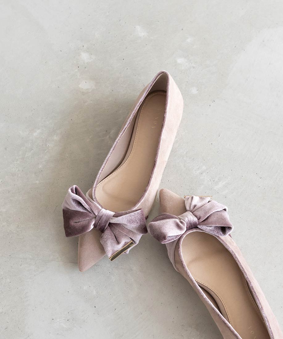 SALE】ベロアリボンフラットシューズRANDA公式サイト