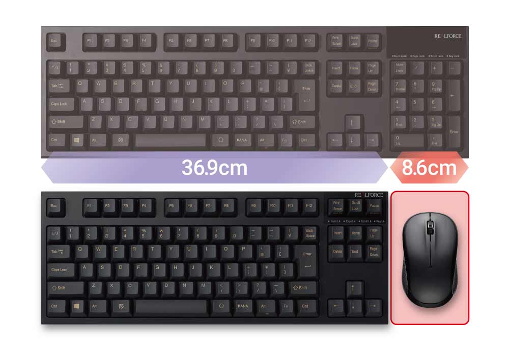 製品 : REALFORCE TKL / R2TL-US5-BK | REALFORCE | 日本製プレミアム