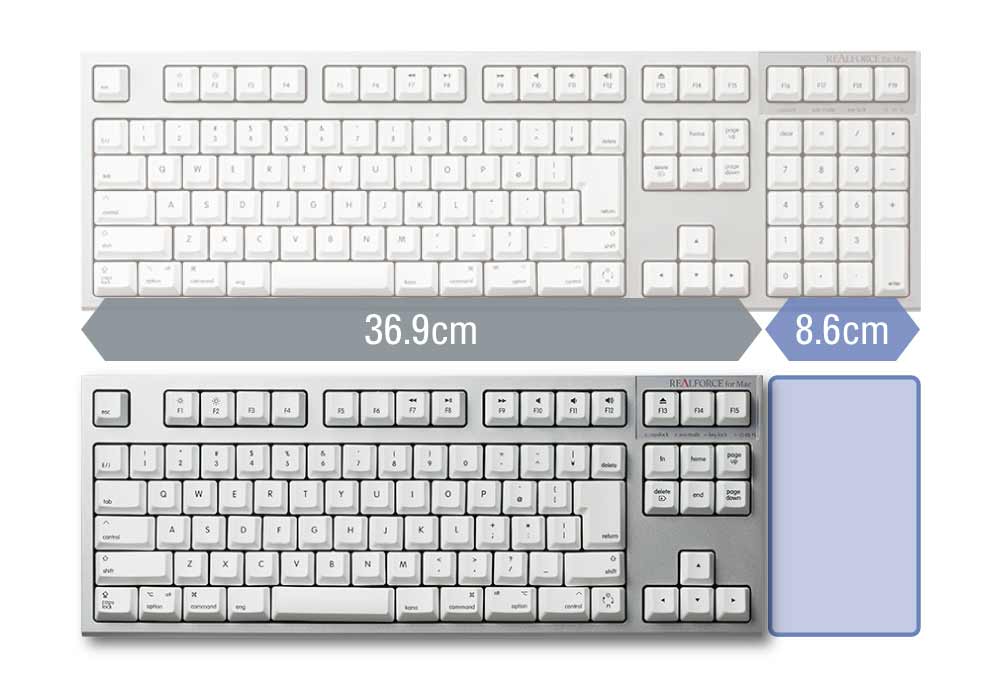 製品 : REALFORCE TKL SA for Mac / R2TLSA-JP4M-WH | REALFORCE