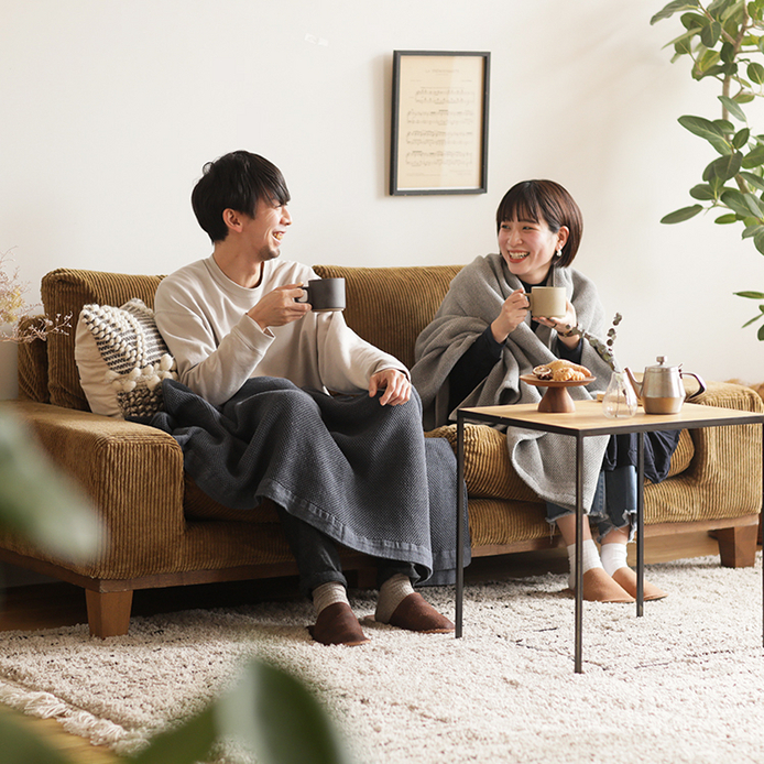 3人掛けソファー folk／BR ｜家具・インテリア通販 Re:CENO(リセノ)