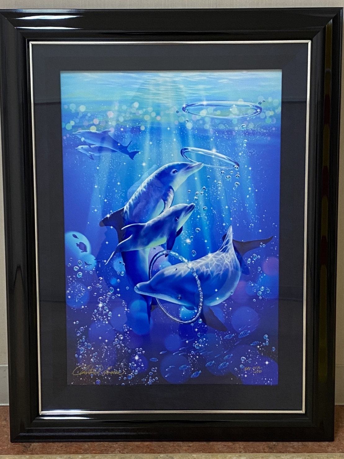 クリスチャン・ラッセン ドルフィン シンフォニー (S) 絵画をお