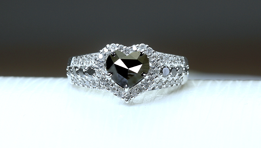 第271回抽選販売＞ブラックダイヤモンド 1.2ct ダイヤモンド 立体