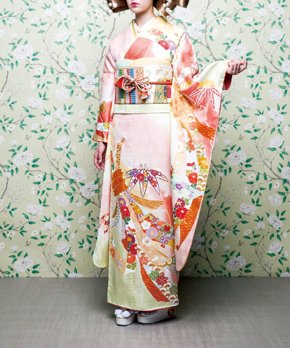 成人式/参列/振袖】大胆な古典柄で大人可愛い女子☆優彩束ね熨斗 J