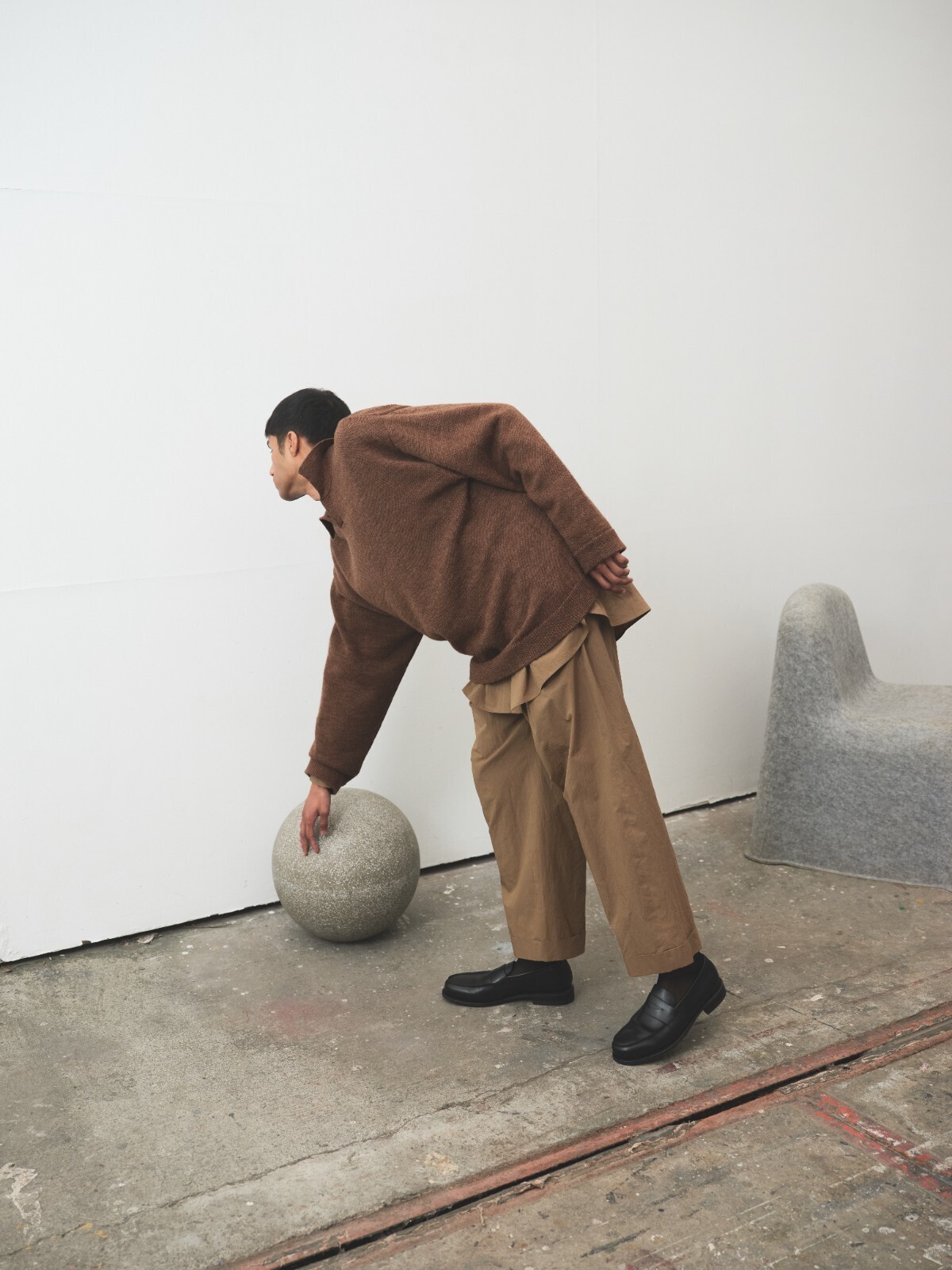 ウールニットスキッパーシャツ - ブラン ワイエム レディース & メンズ