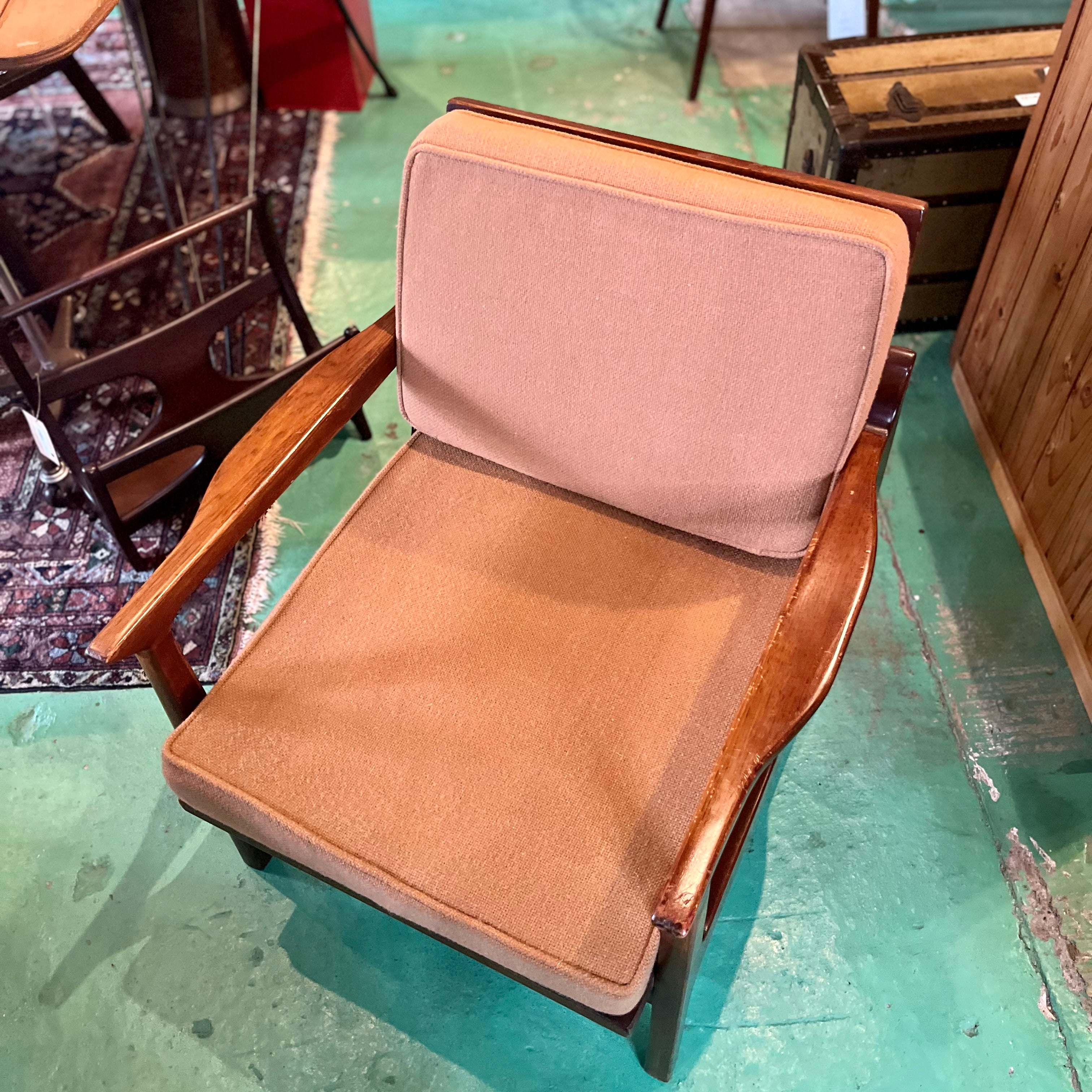 ヴィンテージ アームソファ 1人掛け 中古 オーク 1P アームチェア